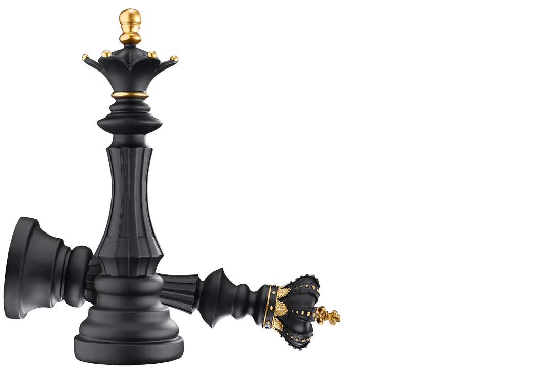 chess queen and king